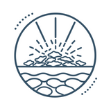 Line icon: a pile of dead-skin flakes scattering the light that hits it.